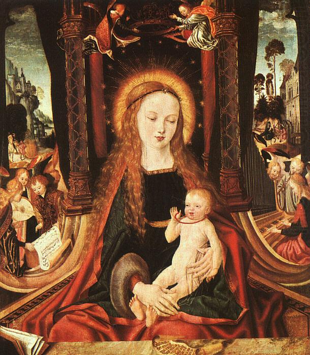 MASTER of the Aix-en-Chapel Altarpiece Madonna and Child sg china oil painting image